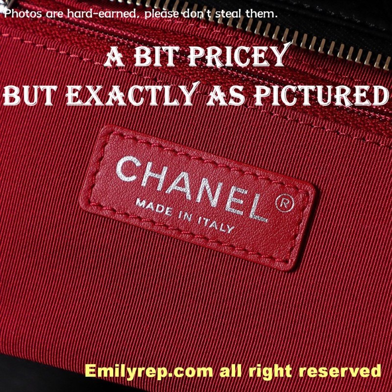 chanel gabrielle hobo black and gold small 15-20-8CM C0008