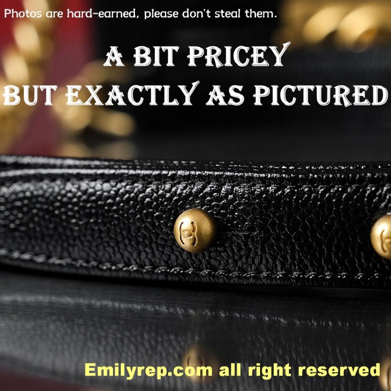 chanel leboy Black and gold mini 15-10-5cm C0010