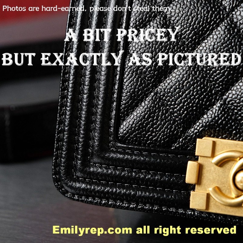 chanel leboy Black and gold mini 15-10-5cm C0010