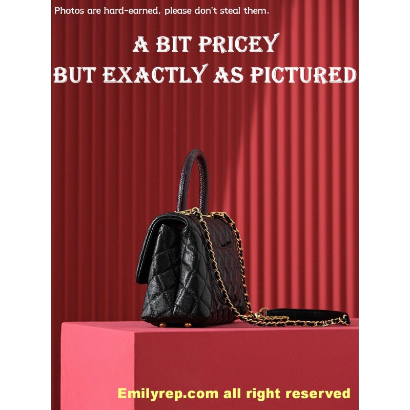 chanel coco handle  Gold 14-24-10cm C0015