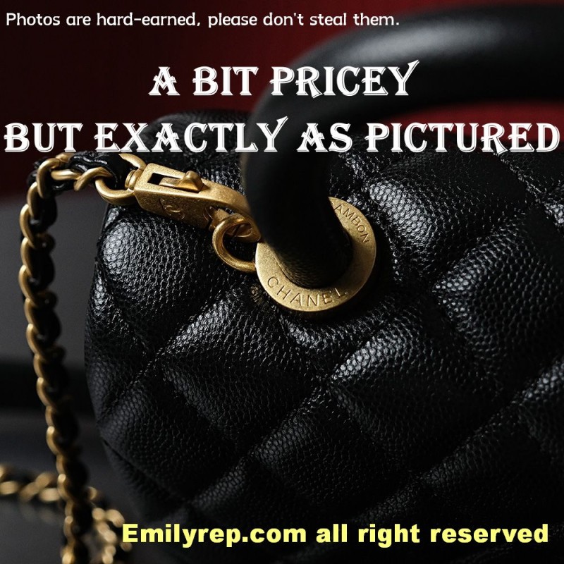 chanel coco handle  Gold 14-24-10cm C0015