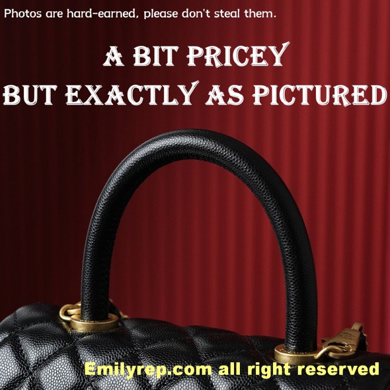 chanel coco handle  Gold 14-24-10cm C0015