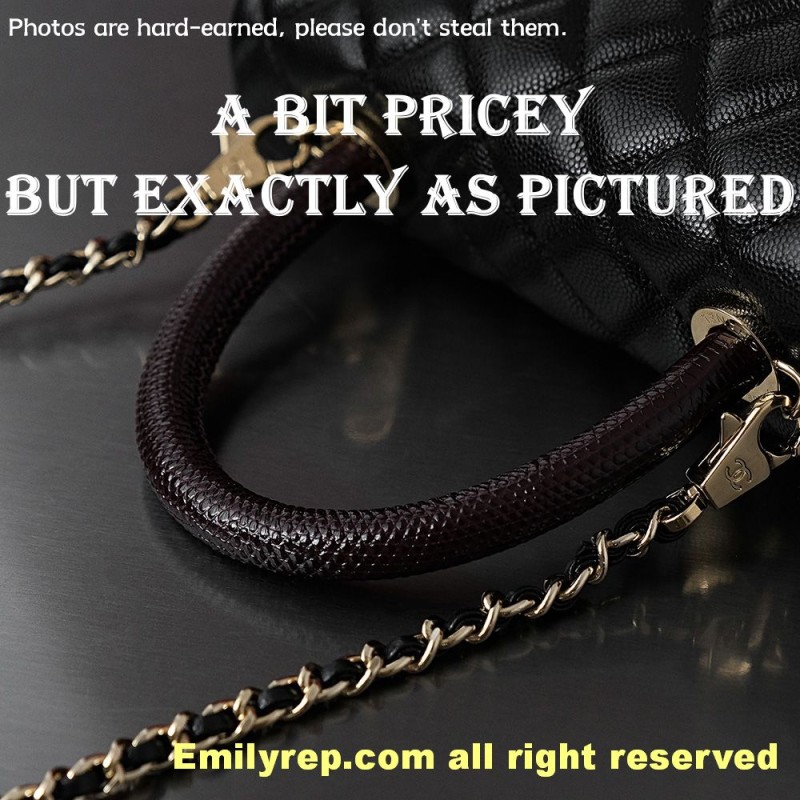chanel coco handle Light Gold 14-24-10cm C0017