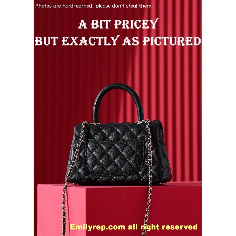 chanel coco handle Light Gold 14-24-10cm C0017