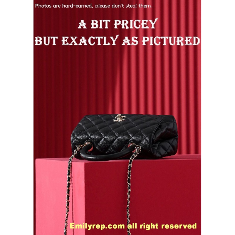 chanel coco handle Light Gold 14-24-10cm C0017