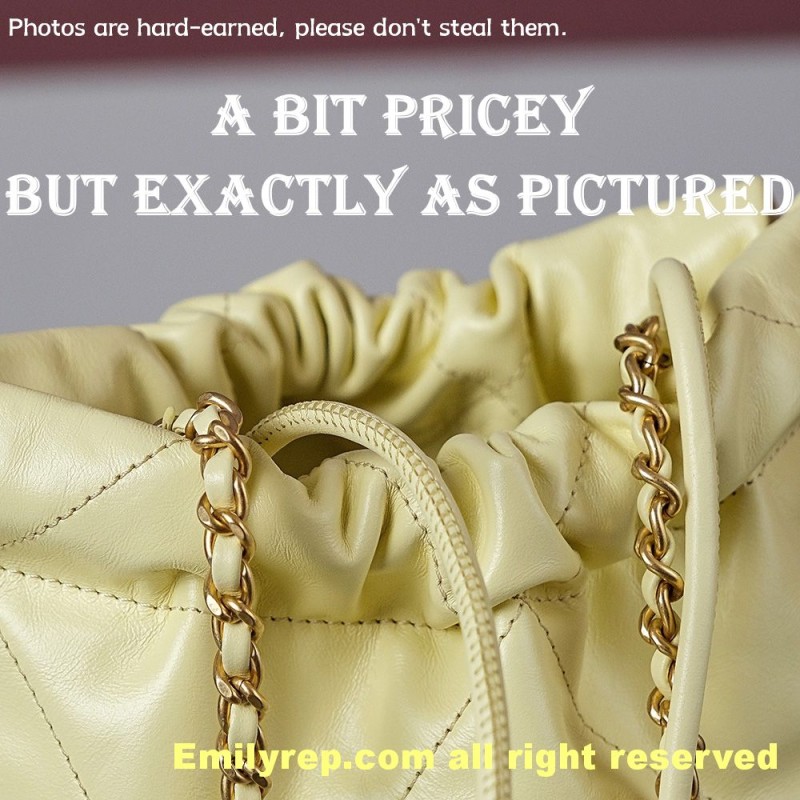 chanel 22 mini yellow 19-20-6cm C0020