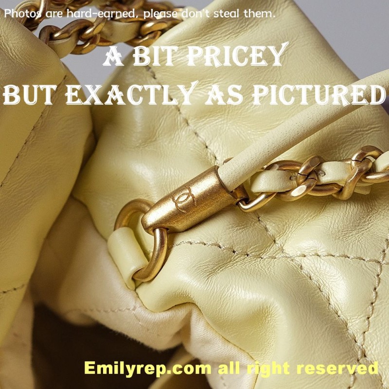 chanel 22 mini yellow 19-20-6cm C0020