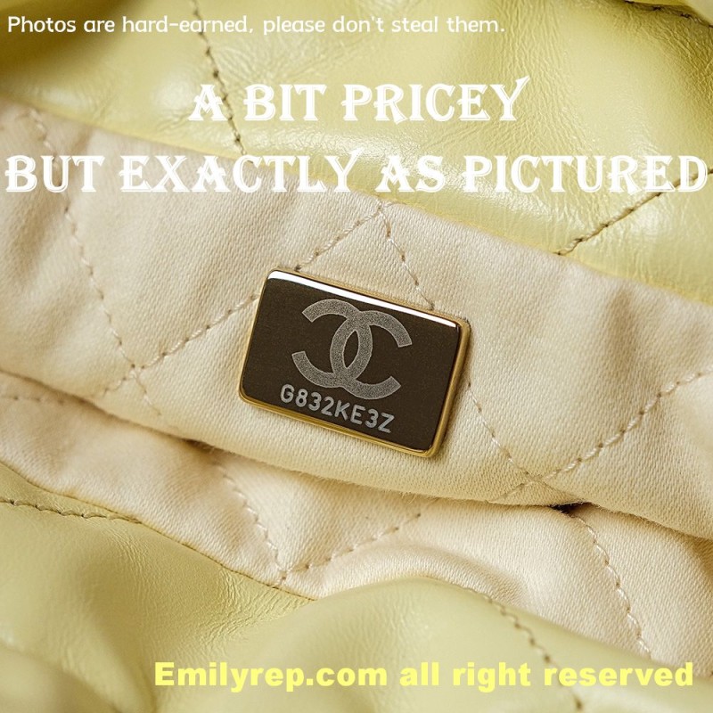 chanel 22 mini yellow 19-20-6cm C0020