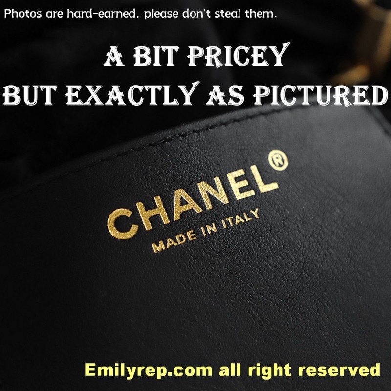 chanel 22 mini black and gold 19-20-6cm C0022