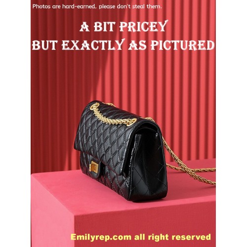 chanel 2.55 gold medium 16-24-7.5cm C0024