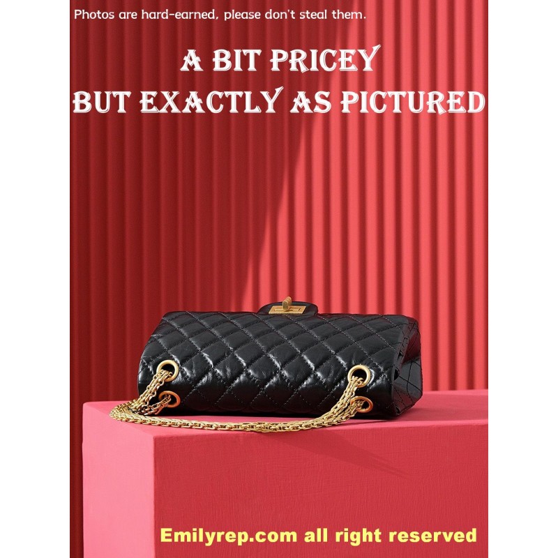 chanel 2.55 gold medium 16-24-7.5cm C0024