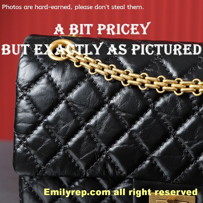 chanel 2.55 gold medium 16-24-7.5cm C0024