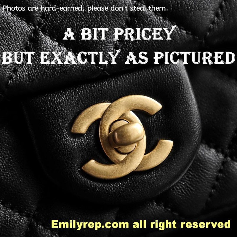 chanel classic flap Golden Globe square 13-18-7cm C0026