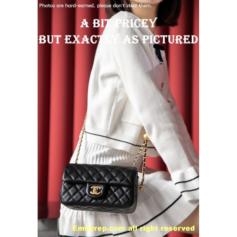 chanel classic flap Golden Globe rectangle 13-20-7cm C0028