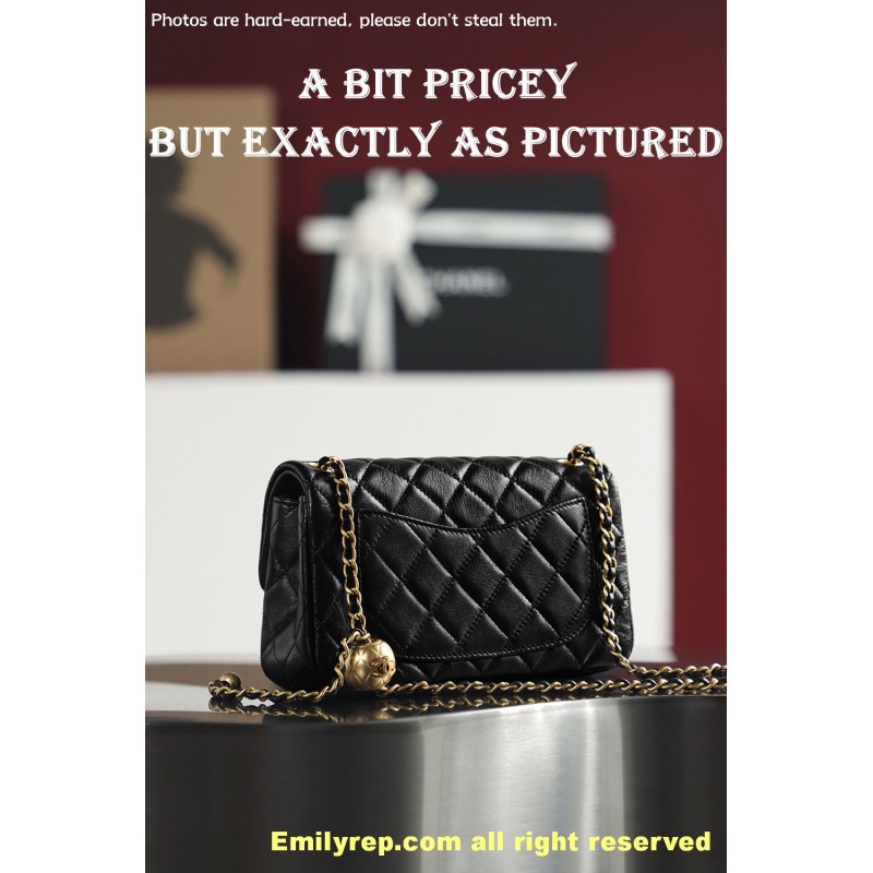chanel classic flap Golden Globe rectangle 13-20-7cm C0028