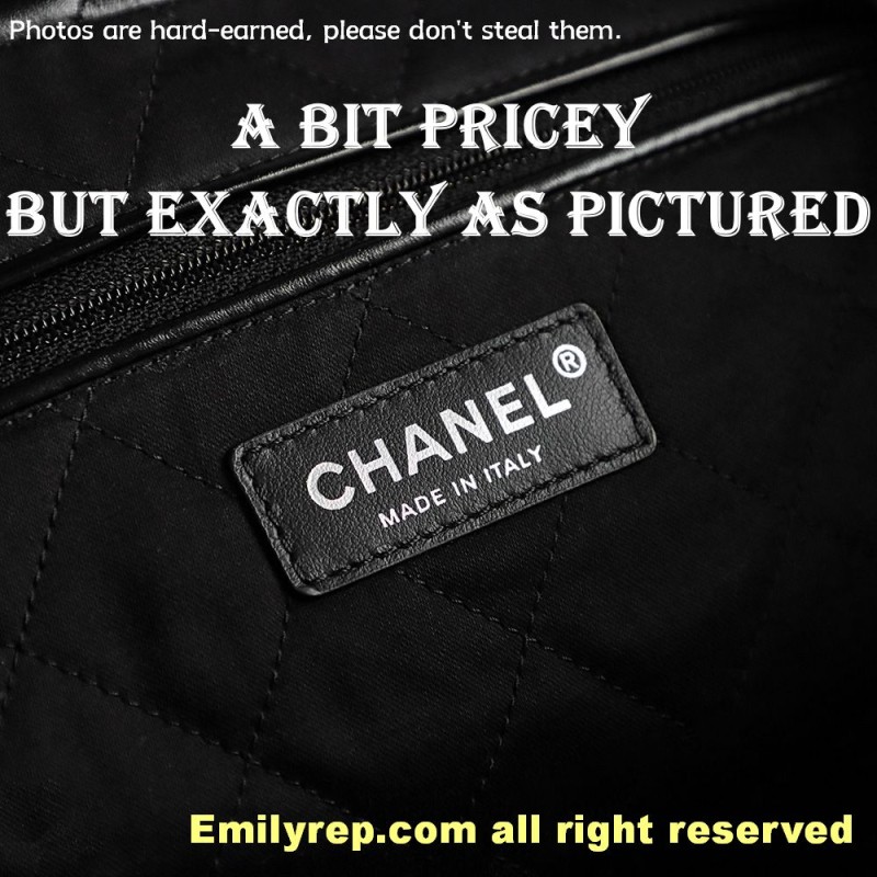 Chanel 22 black and silver Medium 39-42-8cm C0029