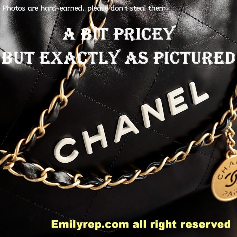 Chanel 22 black and white Small 35-37-7cm C0034