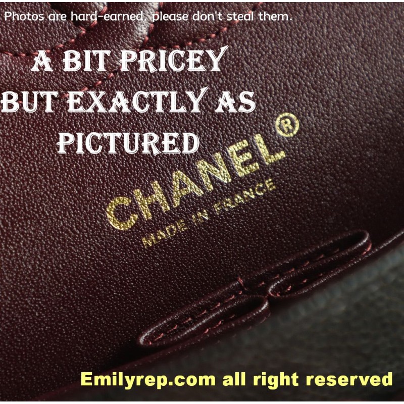 Chanel Classic Flap Ball-grain calfskin black and gold medium 15.5-25.5-6.5cm C0043