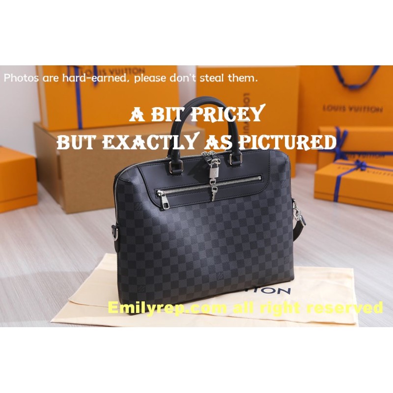 Louis Vuitton N48260 Porte-Documents Jour Damier Graphite Canvas