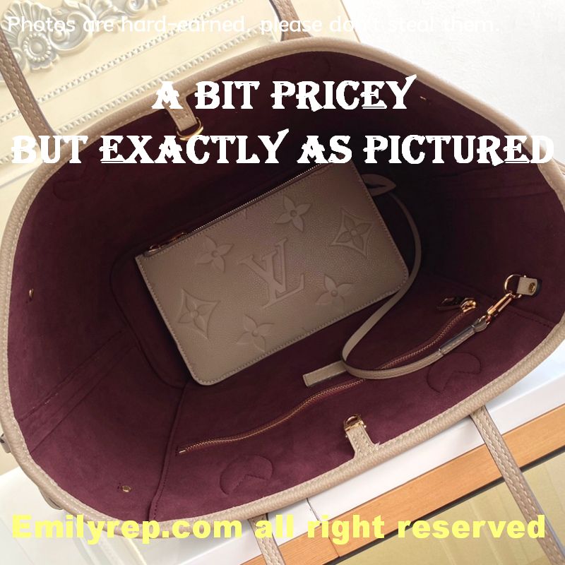 louis vuitton m45686 gray neverfull medium tote bag
