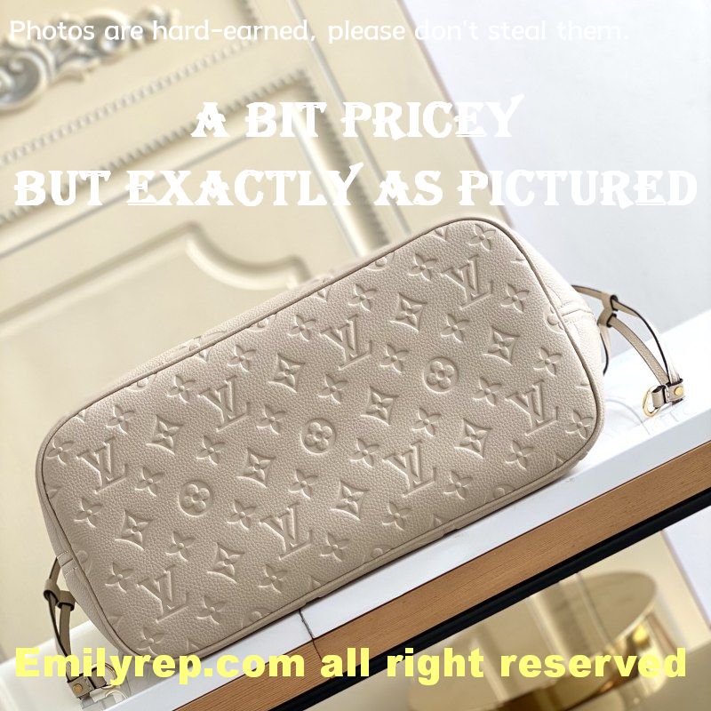 louis vuitton m45684 white neverfull medium handbag