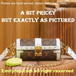 Louis Vuitton M57835 White Edging Papillon Trunk Handbag