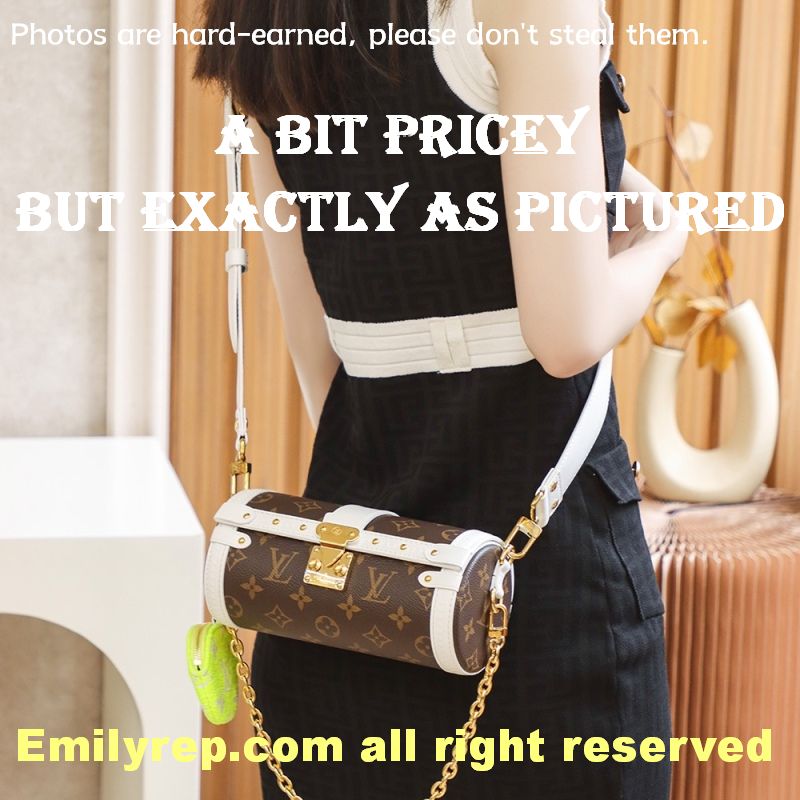 Louis Vuitton M57835 White Edging Papillon Trunk Handbag