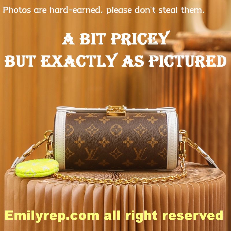 Louis Vuitton M57835 White Edging Papillon Trunk Handbag