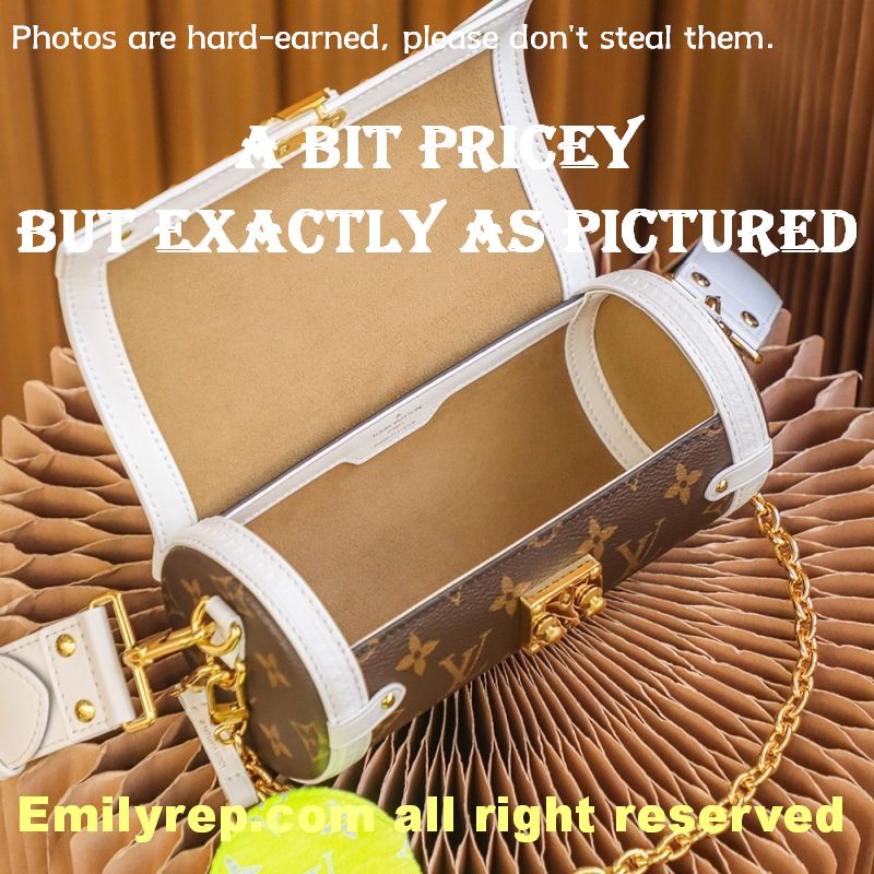 Louis Vuitton M57835 White Edging Papillon Trunk Handbag