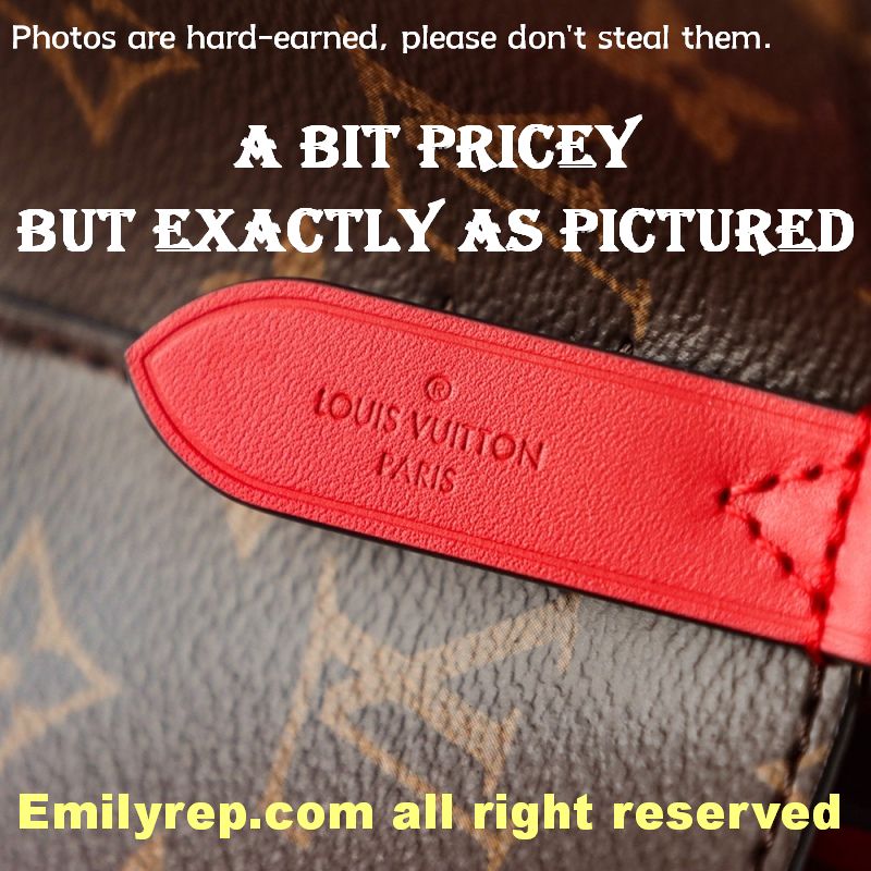 Louis Vuitton M44021 Coquelicot Red NéOnoé Shoulder Bucket Bag