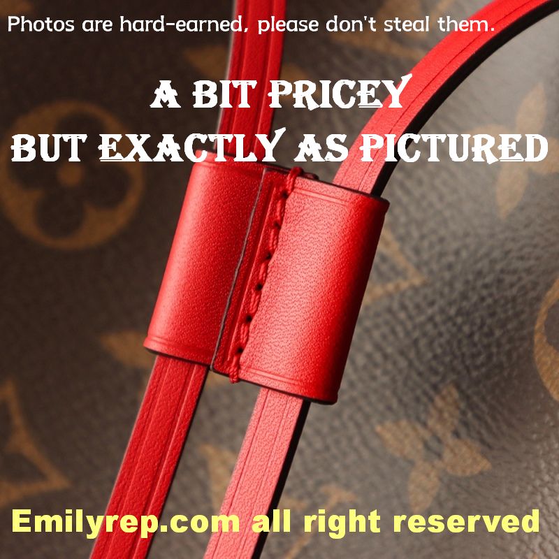 Louis Vuitton M44021 Coquelicot Red NéOnoé Shoulder Bucket Bag