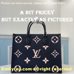 Louis Vuitton M45495 Black Onthego Tote Bag