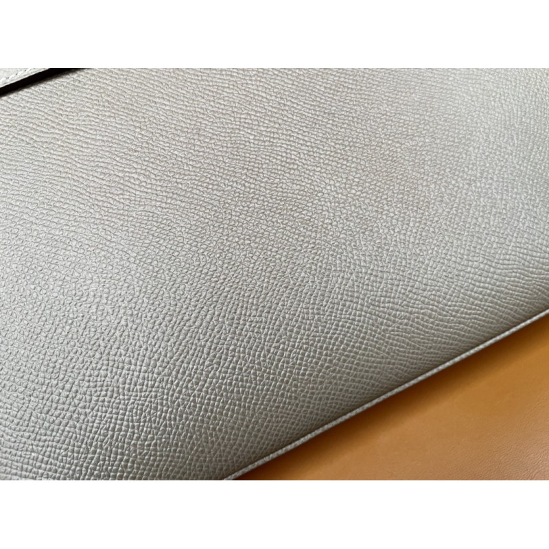 Hermès Kelly 25 Elephant Grey with Gold Clasp-100% Handmade, needs 3-7 days