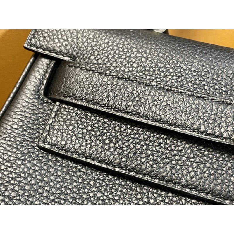 Hermès Kelly 28 Black Gold Buckle-100% Handmade, needs 3-7 days