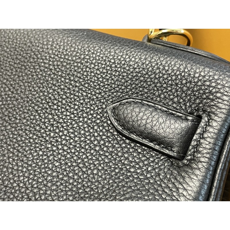 Hermès Kelly 28 Black Gold Buckle-100% Handmade, needs 3-7 days
