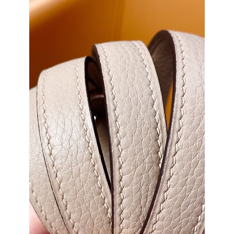 Hermès Kelly32 Dove Grey Togo Silver Clasp-100% Handmade, needs 3-7 days