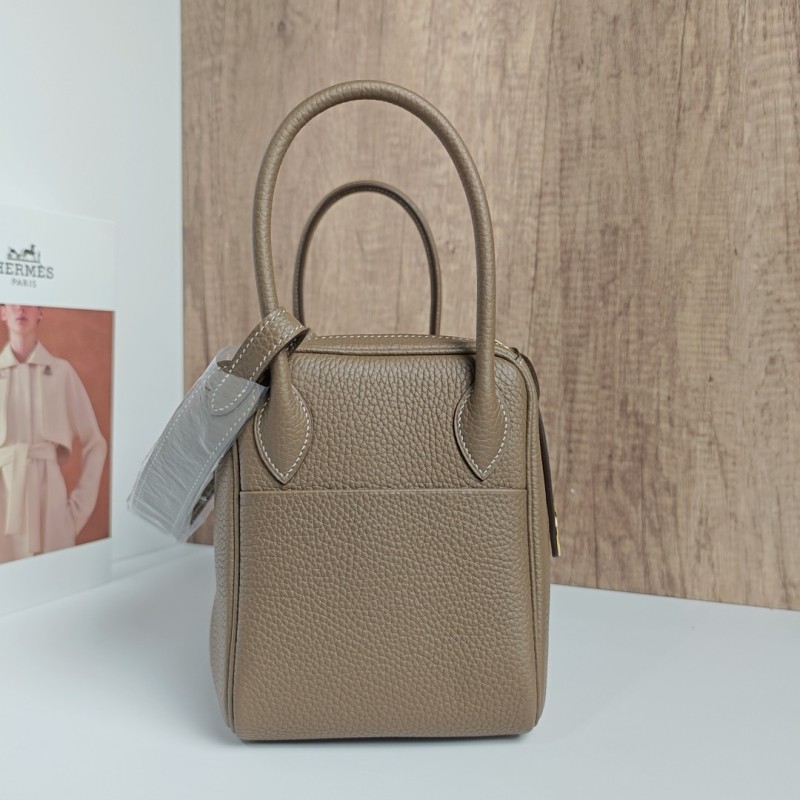 Lindy26 Elephant Gray with Gold Clasp Handmade-Premium Cowhide-Lined with Lambskin-100% Handmade, needs 3-7 days