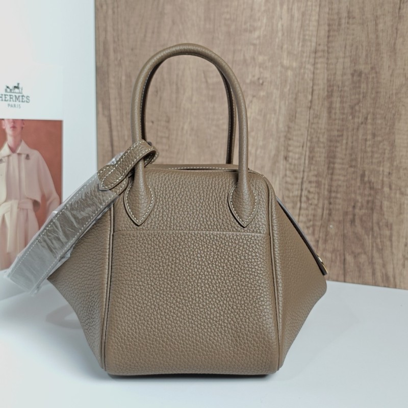Lindy26 Elephant Gray with Gold Clasp Handmade-Premium Cowhide-Lined with Lambskin-100% Handmade, needs 3-7 days