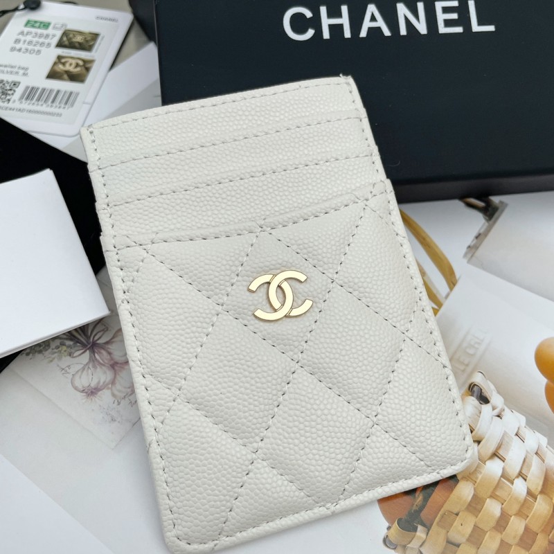 Chanel 2024 Vertical Card Holder AP3595 Size 7.5 11 0.5cm