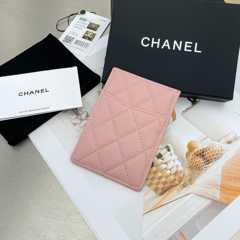 Chanel 2024 Vertical Card Holder AP3595 Size 7.5 11 0.5cm