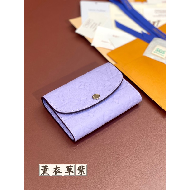 Louis Vuitton Ladies Leather Envelope-Style Coin Purse and Card Holder size11*8cm