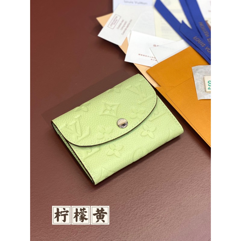 Louis Vuitton Ladies Leather Envelope-Style Coin Purse and Card Holder size11*8cm