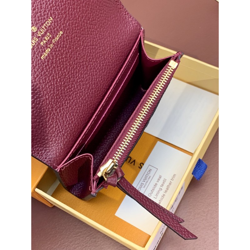Louis Vuitton Ladies Leather Envelope-Style Coin Purse and Card Holder size11*8cm