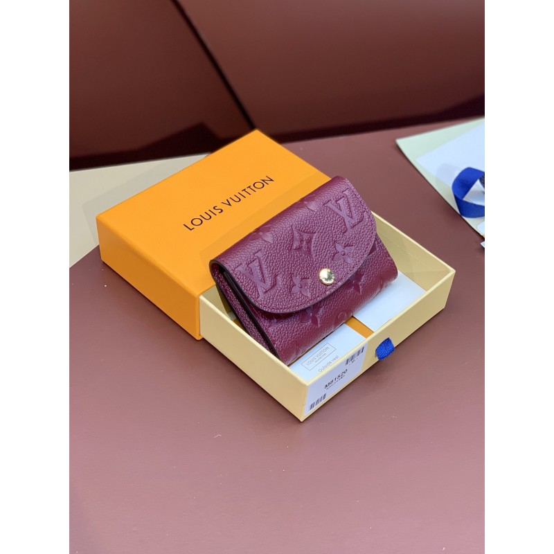 Louis Vuitton Ladies Leather Envelope-Style Coin Purse and Card Holder size11*8cm