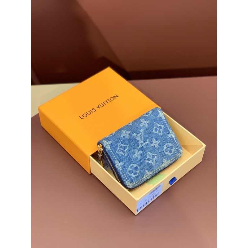 Louis Vuitton Blue Denim Wallet