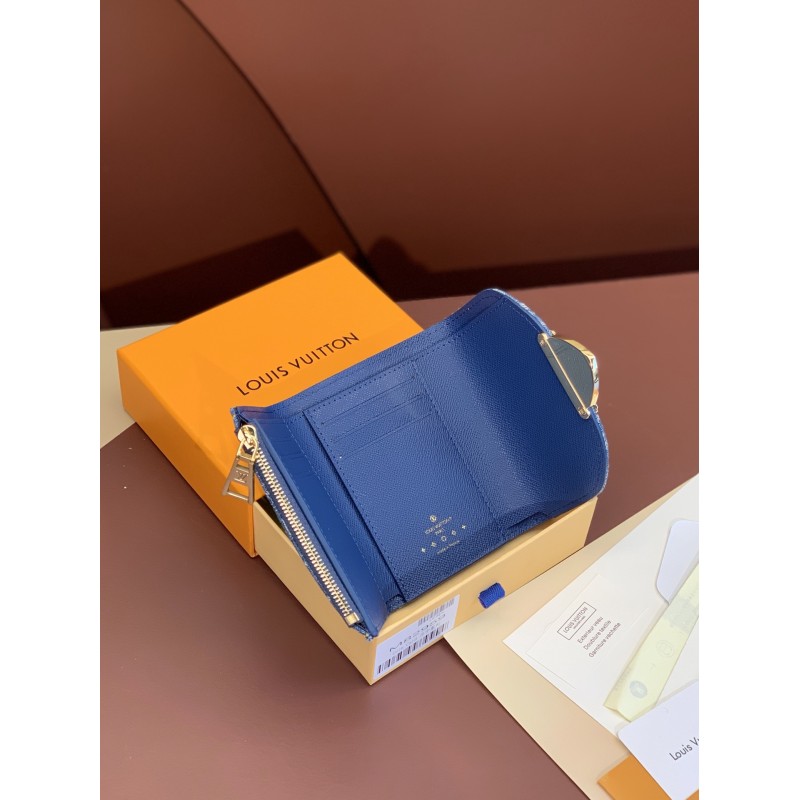 Louis Vuitton Blue Denim Wallet