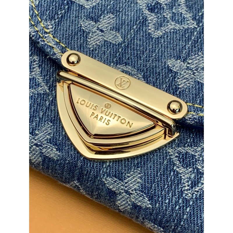 Louis Vuitton Blue Denim Wallet