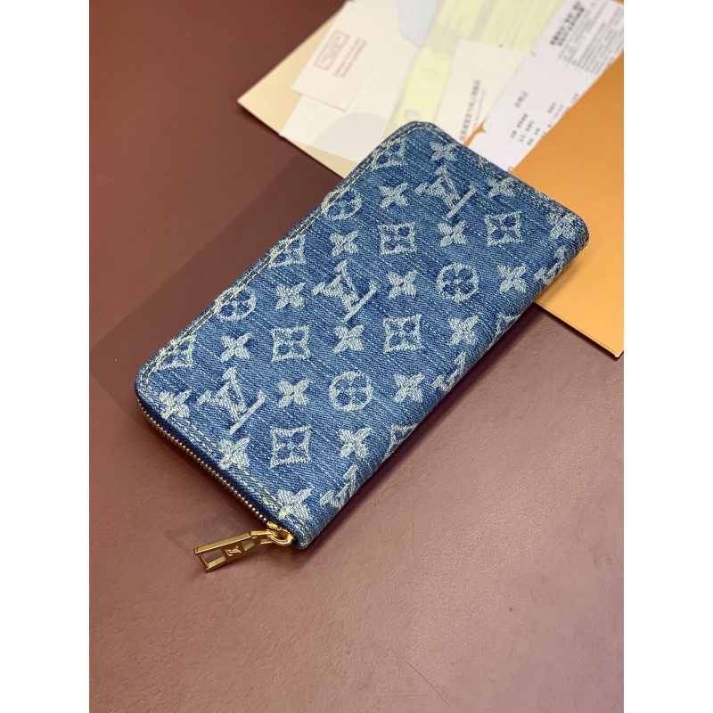 Louis Vuitton Blue Denim Wallet