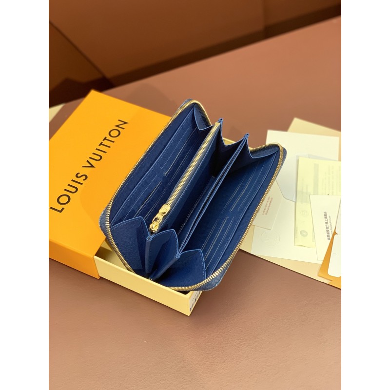 Louis Vuitton Blue Denim Wallet
